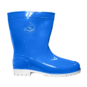 2011AC-รองเท้าบูทสีพื้นขาว ยาว 9 นิ้ว