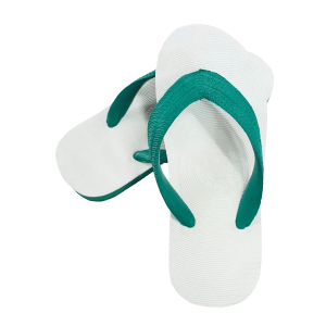 3หู ช้างดาว-รองเท้าฟองน้ำหูหนีบ หน้าขาว พื้นสี หูยาง