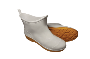 4000WC-รองเท้าบูท สีขาว พื้นยางดิบ ยาว 6 นิ้ว